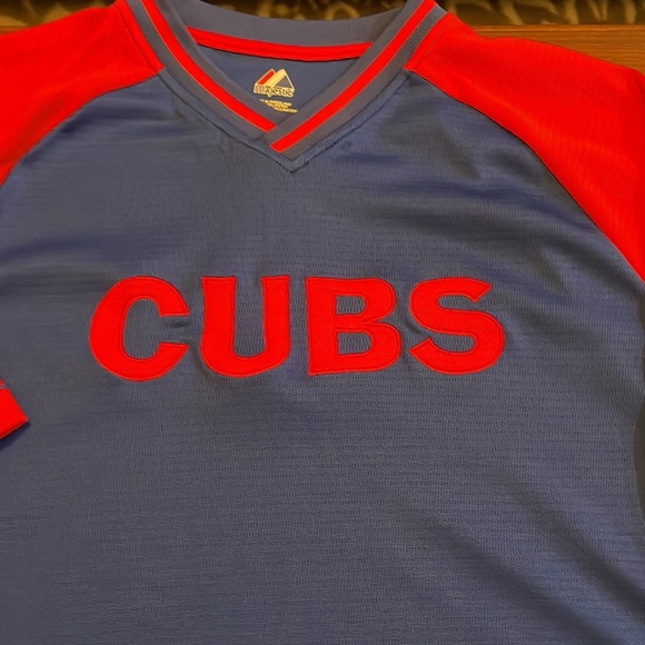 Chicago Cubs Majestic Jersey. Sewn on letters & patch. XL. Like new. - Picture 2 of 8